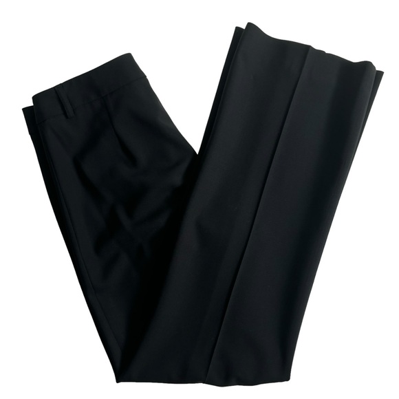 Theory Wool Straight Dress Pants Black Size 4 - Picture 3 of 16